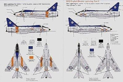 Model Alliance MA-48183 1/48 BAC/EE Lightning Part 5 Model Decals - SGS Model Store