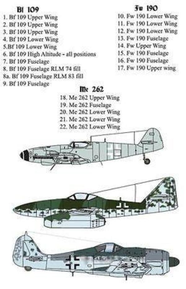 Xtradecal X72252 1/72 Luftwaffe Fighter Crosses Model Decals - SGS Model Store