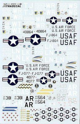 Xtradecal X72072 1/72 USAFE UK based McDonnell F-4 Phantoms Model Decals - SGS Model Store