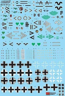 Xtradecal X72264 1/72 Messerschmitt Bf-109 Stab markings Pt 2 Model Decals - SGS Model Store