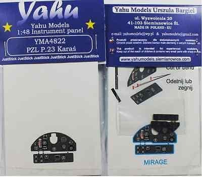 Yahu Models YMA4822 1/48 PZL P.23 Karas Instrument Panel for Mirage - SGS Model Store