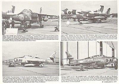 Modeldecal 43 1/72 Jaguar, Thunderstreak, Starfighter, Phantom Model Decals - SGS Model Store