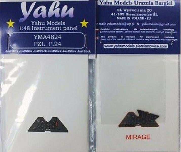 Yahu Models YMA4824 1/48 PZL P.24 Instrument Panel for Mirage - SGS Model Store