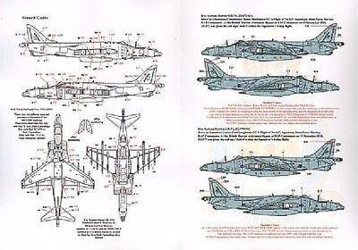 Xtradecal X72185 1/72 UK Air Arm Update Harrier Retirement Model Decals - SGS Model Store