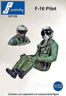 PJ Production 321120 1/32 F-16 Pilot Pilot seated in aircraft Resin Figure - SGS Model Store