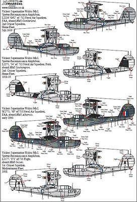 Xtradecal X48174 1/48 Vickers Supermarine Walrus Collection Model Decals - SGS Model Store