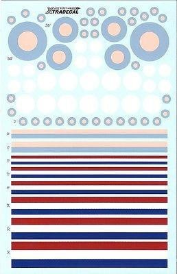 Xtradecal X48037 1/48 RAF Post War D Type roundels Model Decals - SGS Model Store