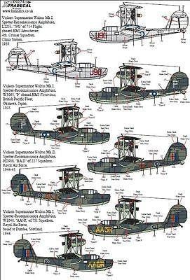 Xtradecal X48174 1/48 Vickers Supermarine Walrus Collection Model Decals - SGS Model Store