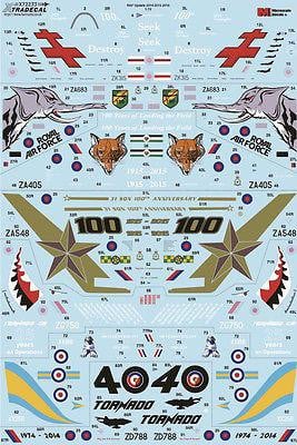 Xtradecal X72233 1/72 RAF Anniversary Updates 2014/15/16 Model Decals - SGS Model Store