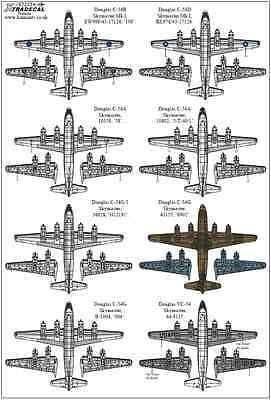 Xtradecal X72234 1/72 Douglas C-54 Skymaster Model Decals - SGS Model Store