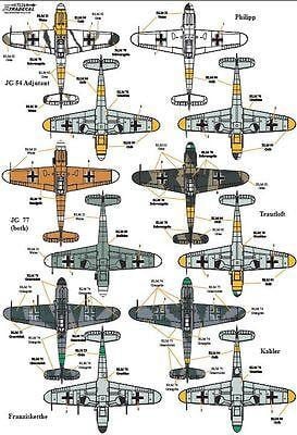 Xtradecal X72264 1/72 Messerschmitt Bf-109 Stab markings Pt 2 Model Decals - SGS Model Store