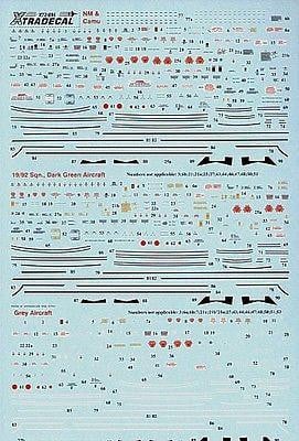 Xtradecal X72096 1/72 BAC/EE Lightning complete stencil data Model Decals - SGS Model Store