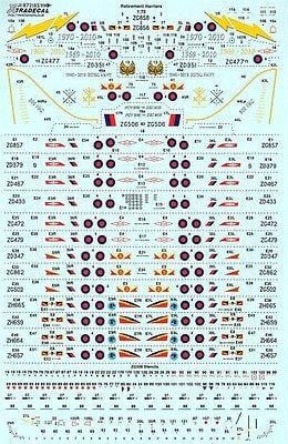 Xtradecal X72185 1/72 UK Air Arm Update Harrier Retirement Model Decals - SGS Model Store