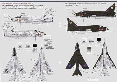 Model Alliance MA-48183 1/48 BAC/EE Lightning Part 5 Model Decals - SGS Model Store