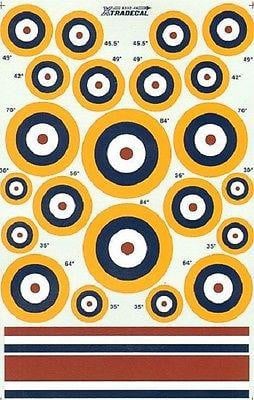 Xtradecal X48032 1/48 RAF WW2 Roundels A1 Type Model Decals - SGS Model Store