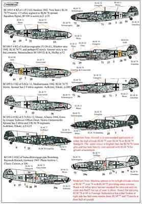 Xtradecal X72257 1/72 Luftwaffe Reconnaissance Fighters Model Decals - SGS Model Store