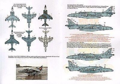 Xtradecal X72185 1/72 UK Air Arm Update Harrier Retirement Model Decals - SGS Model Store