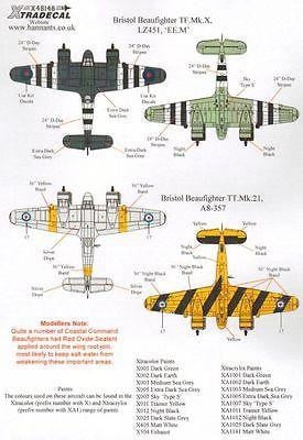 Xtradecal X48148 1/48 Bristol Beaufighter Model Decals - SGS Model Store