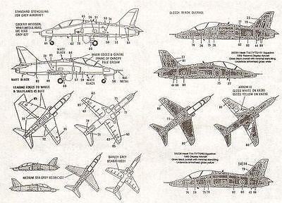 Xtradecal X72031 1/72 BAe Hawk T.1/T.1A Model Decals - SGS Model Store