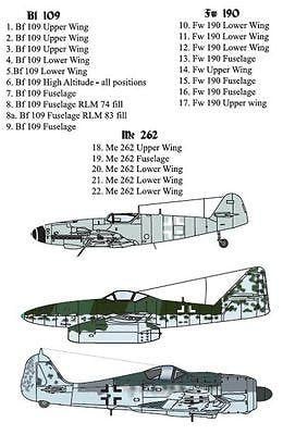 Xtradecal X48165 1/48 Luftwaffe Fighter Crosses Model Decals - SGS Model Store