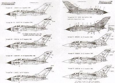 Xtradecal X72013 1/72 Panavia Tornado Update 1989 Model Decals - SGS Model Store