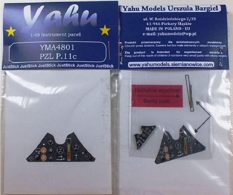 Yahu Models YMA4801 1/48 PZL P.11C Instrument Panels for Mirage - SGS Model Store