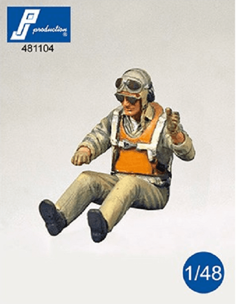 PJ Production 481104 1/48 WWII US Navy fighter Pilot seated in aircraft - SGS Model Store