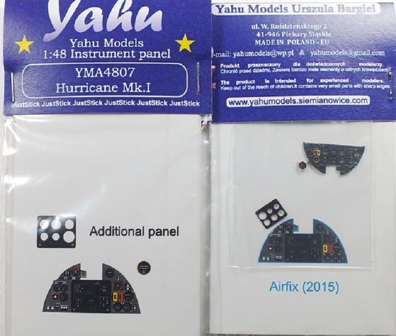 Yahu Models YMA4807 1/48 Hurricane Mk.I Instrument Panel for Airfix - SGS Model Store