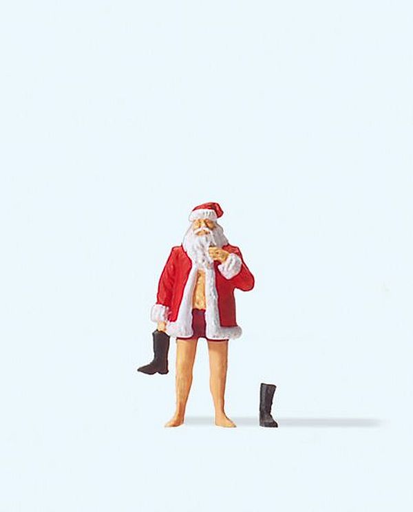 Preiser 29099 00/H0 Father Christmas (Partially Dressed) Model Railway Figure - SGS Model Store