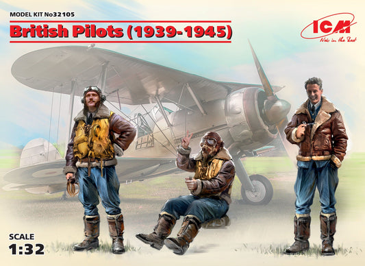 ICM 32105 1/32 British Pilots (1939-1945) 3 Figures - SGS Model Store