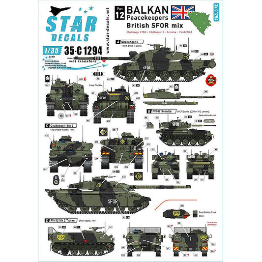 Star Decals 35-C1294 Balkan Peacekeepers Part 12 1/35