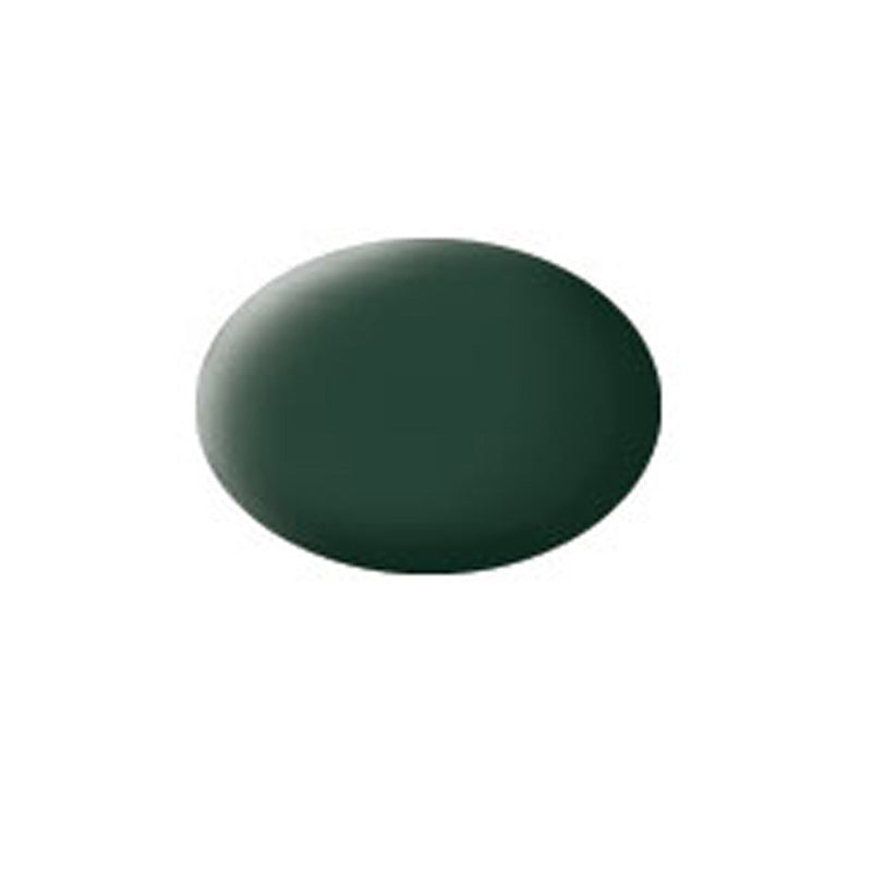 Revell 36168 Acrylic Paint 'Aqua' (18ml) Solid Matt Dark Green RAF