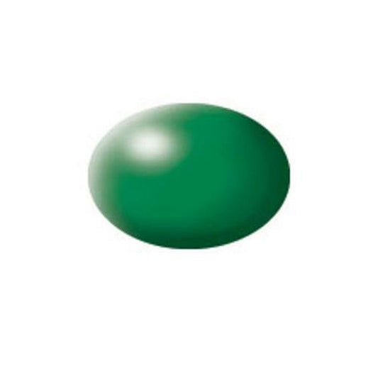 Revell 36364 Solid Silk Matt Leaf Green Acrylic Paint 'Aqua' 18ml
