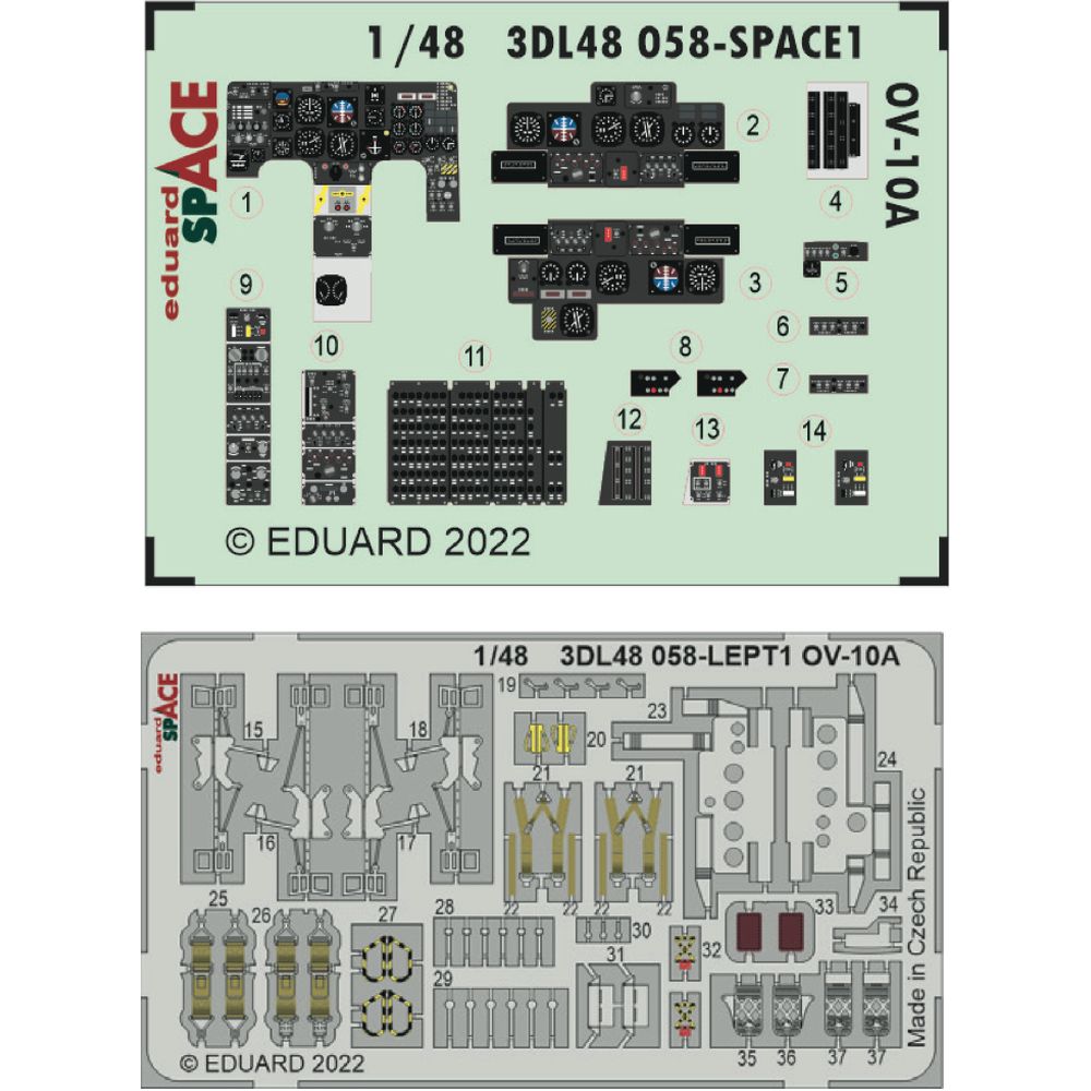 Eduard 3DL48058 OV-10A SPACE Set 1/48