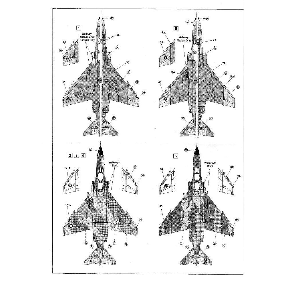 Hi-Decal Line 48-027 F-4E, RF-4C Phantom II 1/48