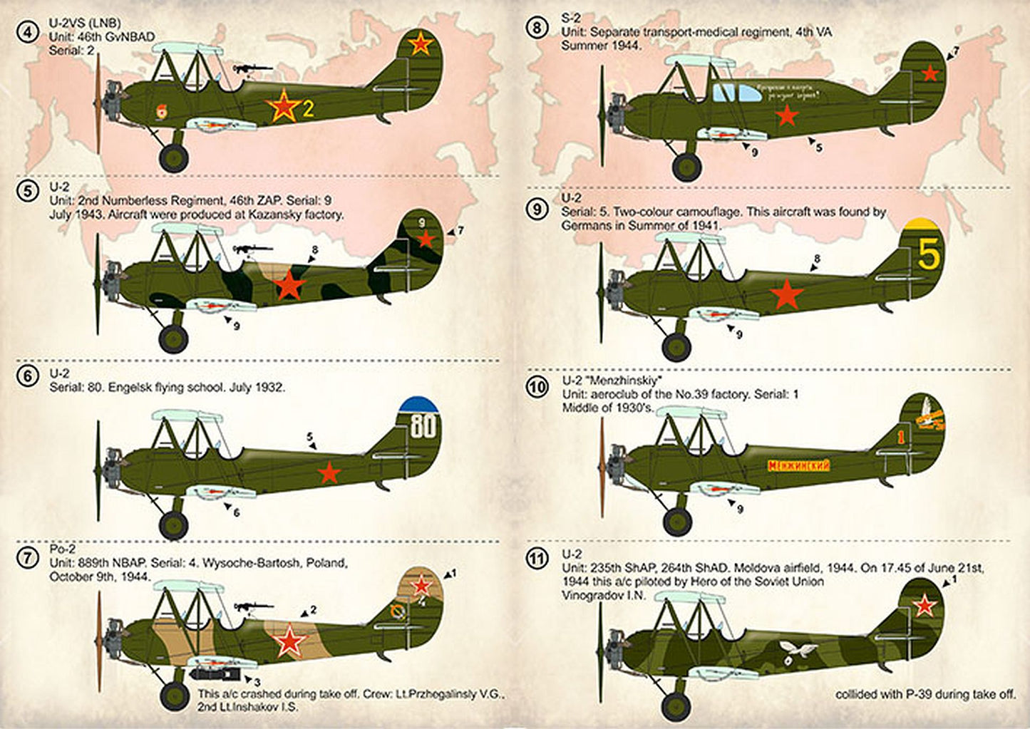 Print Scale 48-177 1/48 Polikarpov U-2/Po-2 Part 2 Decals