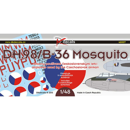 DK Decals 48007 DH.98/B-36 Mosquito 1/48