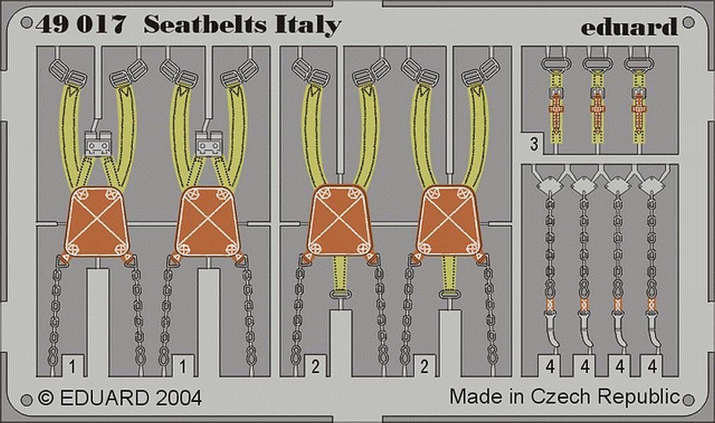 Eduard 49017 1/48 Italian seat belts - SGS Model Store