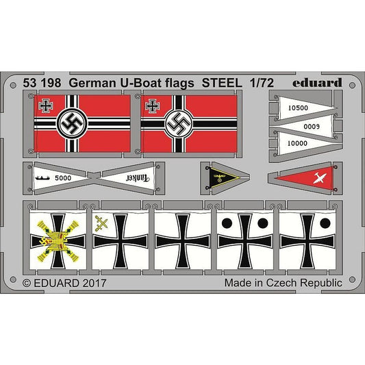 Eduard 53198 STEEL German U-Boat Flags 1/72