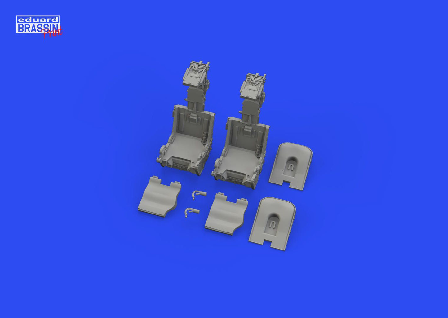 Eduard Brassin 648709 F-4B ejection seats early 3D print for Tamiya 1/48