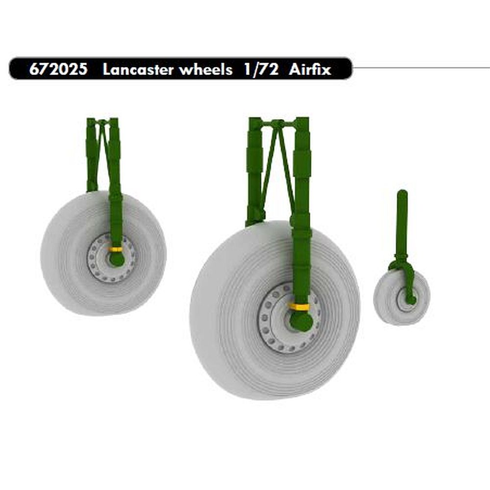 Eduard 672025 1/72 Lancaster wheels for Airfix Kits