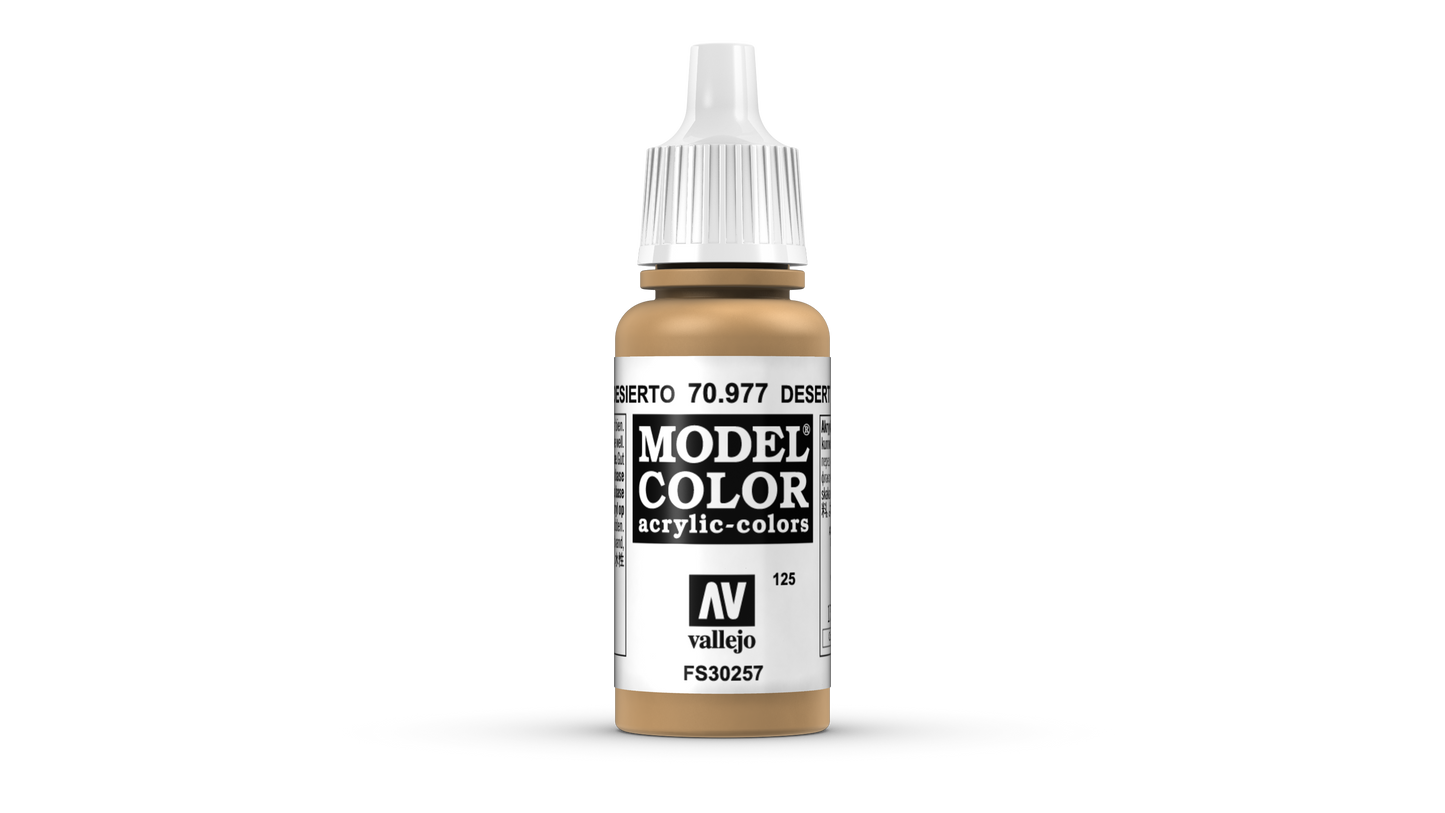 Vallejo Model Color 70.977 Desert Yellow Acrylic Paint 17ml bottle