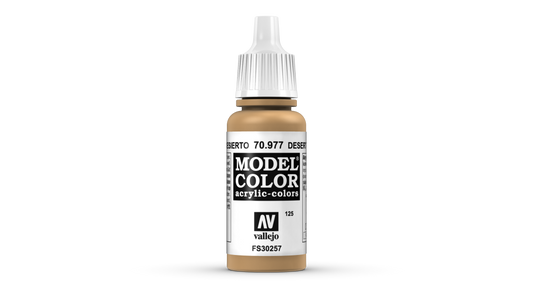 Vallejo Model Color 70.977 Desert Yellow Acrylic Paint 17ml bottle
