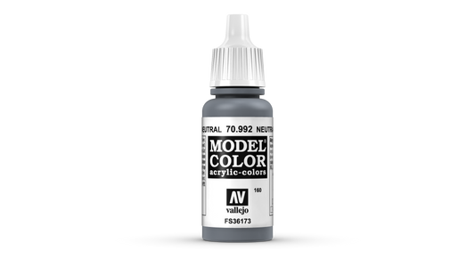 Vallejo Model Color 70.992 Neutral Grey Acrylic Paint 17ml bottle