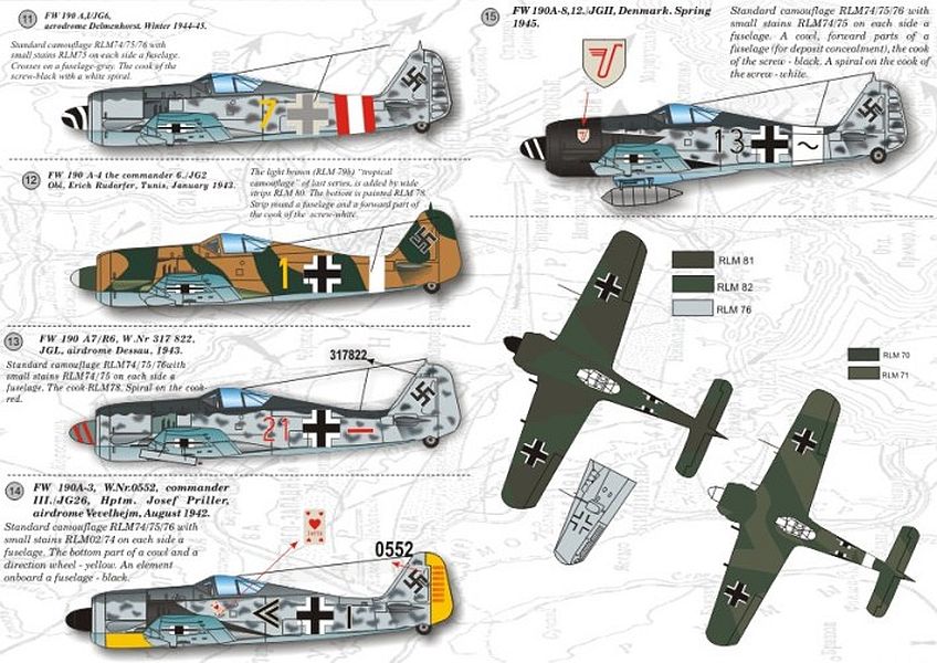 Print Scale 72-002 1/72 Focke-Wulf Fw-190A2 - A-9 Model Decals