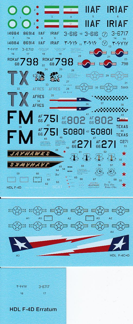 Hi-Decal Line 72-055 F-4D Phantom 1/72