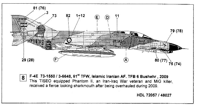 Hi-Decal Line 72-057 F-4E/ RF-4C Phantom II 1/72