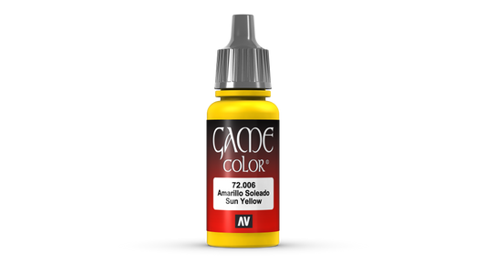 Vallejo Game Color 72.006 Sun Yellow Acrylic Paint 17ml bottle