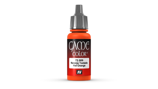 Vallejo Game Color 72.009 Hot Orange Acrylic Paint 17ml bottle