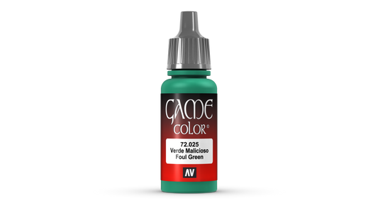 Vallejo Game Color 72.025 Foul Green Acrylic Paint 17ml bottle